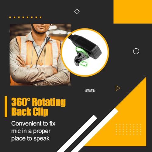 Walkie Talkie Earpiece with Mic for Retevis RB48 Plus & RB48A - 2.5mm 1 Pin - Variation 4