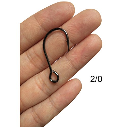 6# Fishing Hooks - 30 Pack Inline Single Replacement Hooks for Baits & Lures