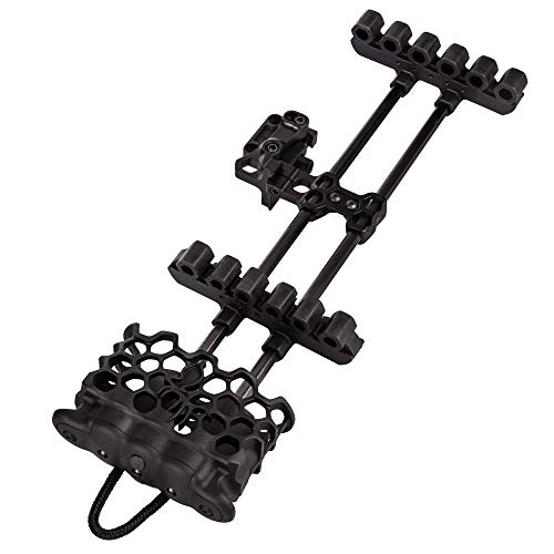 Trophy Ridge Hex Light Archery Arrow Quiver with LED Illumination - Black