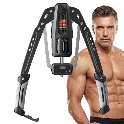 Merach Twister Arm Trainer Grey ProMax Upgraded with LED Hydraulic Forearm Strengthener