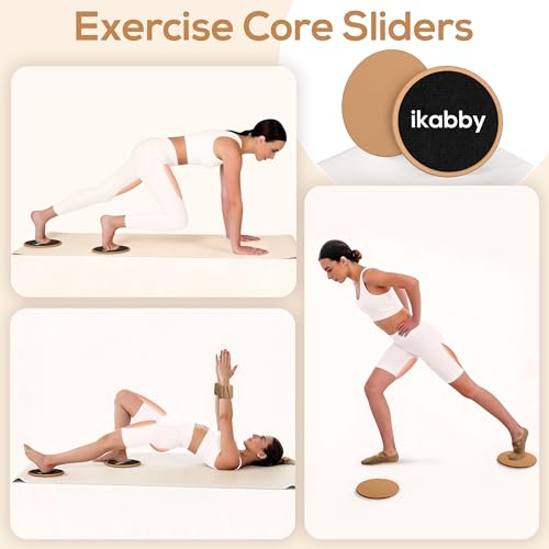 Ikabby Khaki Home Pilates Kit with Weights, Yoga Ball, Resistance Bands & Mat