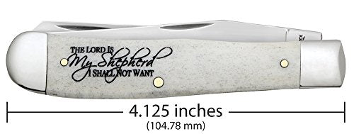 Case Pocket Knife with Bone Handle and Artwork, 4 1/8 Inches Closed