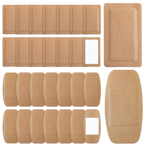 Large Adhesive Bandages 6x3in & 5x3in, Breathable Non-Stick Wound Care, Latex-Free, Individually Wrapped (5x3in + 6x3in)