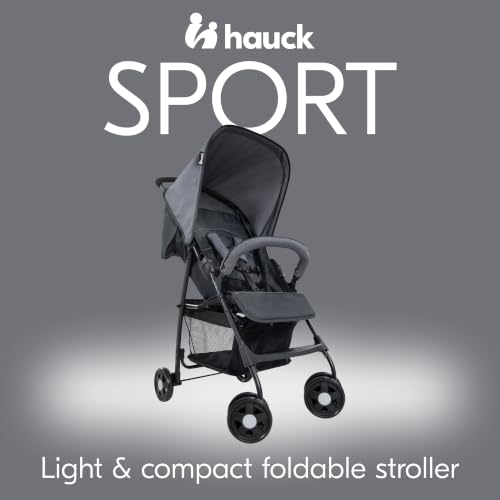 Lightweight Foldable Baby Stroller with Sun Canopy - Charcoal/Stone