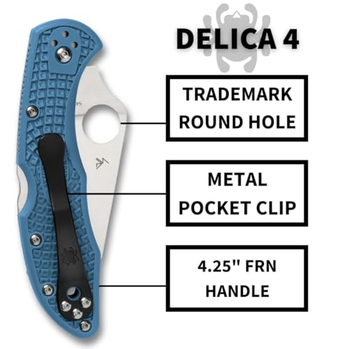 Spyderco Delica 4 Lightweight Folding Pocket Knife VG-10 Blade