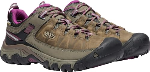 Women's Waterproof Hiking Shoes - Targhee 3 Low, 7.5 Weiss Boysenberry