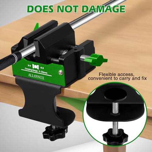 Golf Club Regripping Kit 2.0 Green No Drill Vise Clamp with Rubber Protection