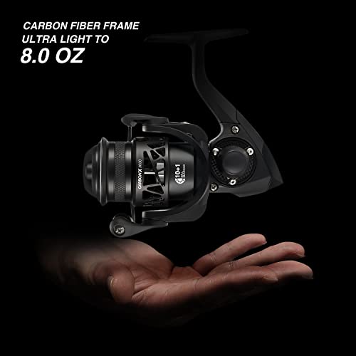 Piscifun Carbon X Ultralight 3000 Series Spinning Reel 33lb Max Drag, Carbon Frame