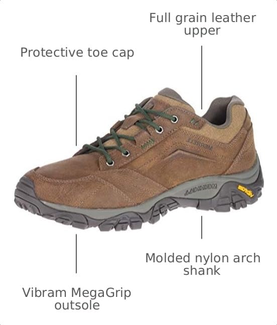 Merrell Men's Waterproof Adventure Hiking Shoes - Green, Size 9