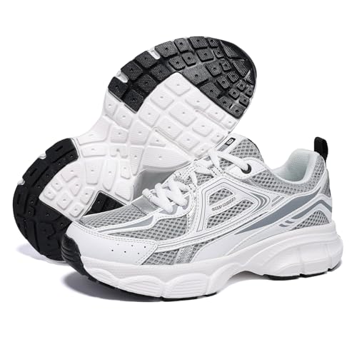Women's Chunky Fashion Sneakers Gym Workout Tennis Shoes - Grey 9