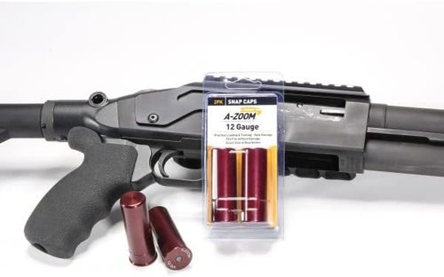 A-ZOOM 12 Gauge Snap-Cap - Red Training Rounds | 2 Count Pack for Safe Dry Firing