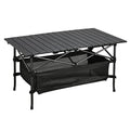 Lightweight Aluminum Folding Camping Table 37x22 Inches Portable Outdoor Dining & Picnic