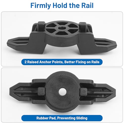 Kayak Track Mount Anchor Cleat 2 Pack - Rope Cleats for Kayak Rail Mount Accessories