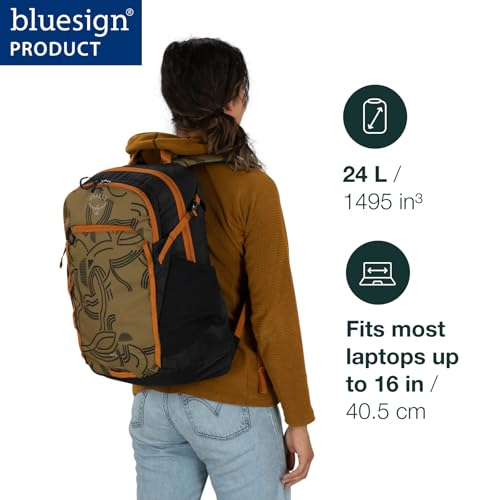 Osprey Axis Laptop Backpack - Barley Brown, Water Bottle Pockets & Compression Straps