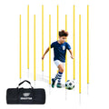 SEAOTTER Soccer Agility Training Poles Set - 10 Pack, Adjustable & Detachable for Football & Rugby Drills