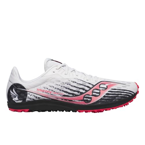 Men's Saucony Kilkenny XC9 Cross-Country Running Shoes - White Black, Size 11