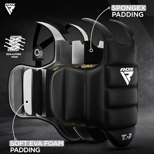 Reversible Boxing Body Protector - MMA Muay Thai Chest Guard, Small-Medium