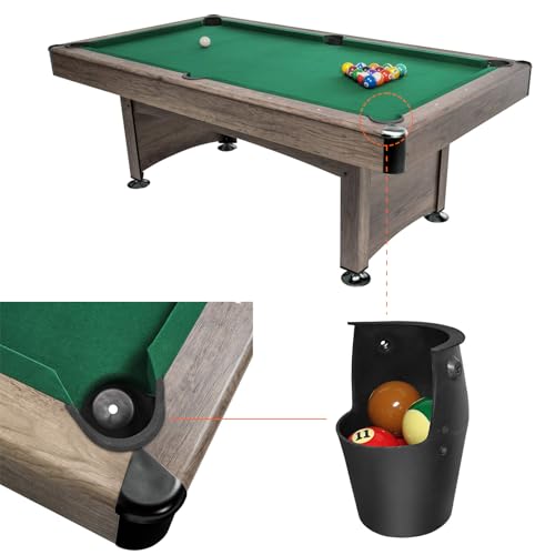 Pool Table Pockets Replacement Set of 6 for Billiard Table - Durable TPE Material