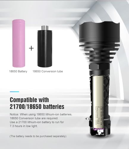 LUMINTOP Thor 3 Rechargeable LEP Tactical Flashlight 2500m Distance 400 Lumens