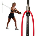 Wall Anchor for Home Gym Resistance Bands - Space Saver with Rail & Car - No Bands Included