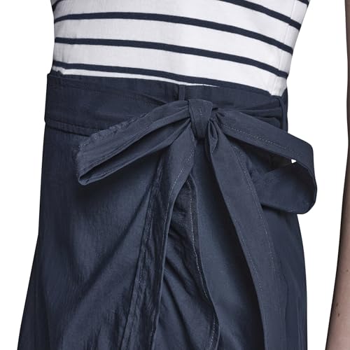 Women's Knit Sleeveless Cotton Striped Dress - Small Black White
