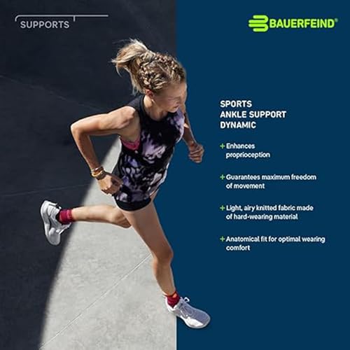 Bauerfeind Sports Ankle Support Dynamic Large Rivera - Breathable Compression Sleeve