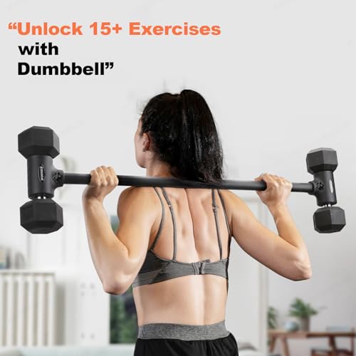 AltitudeCraft Dumbbell to Barbell Converter - Adjustable Home Gym Accessory, 200 lb Capacity, Variation: Dumbbell Converter
