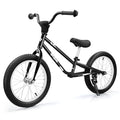 Bicystar 16-Inch Kids Balance Bike with Air Tires, Black, Adjustable for Ages 5-8