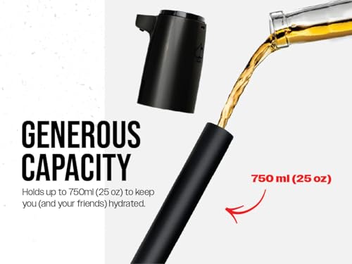Golf LiquorStick 3.0 Drink Dispenser Black - Rechargeable Stainless Steel 750ml