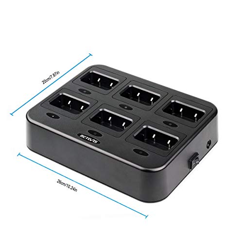 Retevis RT21/H-777S Six-Way Radio Charger - Multi-Unit Rapid Gang Charging Station