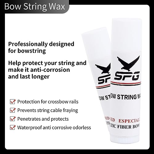 Archery Bow String Wax 6 Pack Waterproof Lubricant for String Care