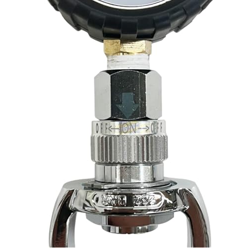 Yoke Valve Tank Pressure Gauge 5000 PSI 350 BAR for Scuba Diving