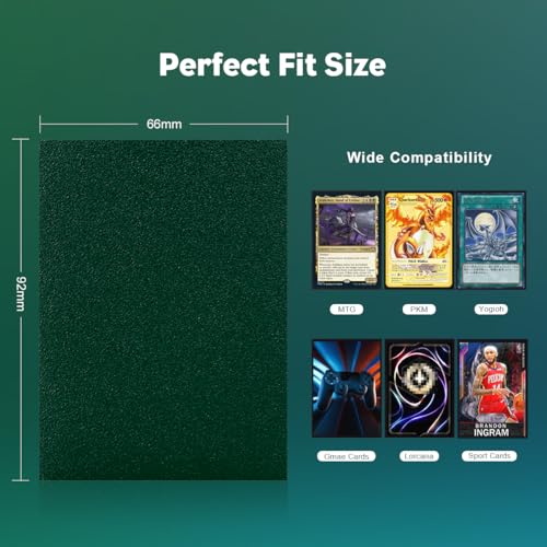 Katomula 1200PCS Dual Matte Card Sleeves in 12 Colors - Standard Size for MTG, PKM, TCG & Game Cards