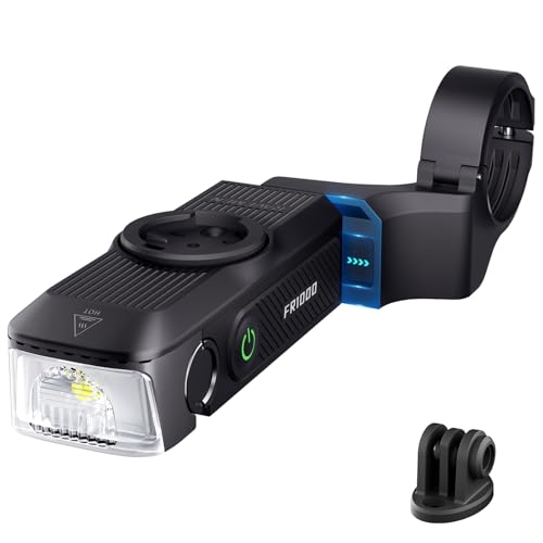 RAVEMEN FR1000 Bike Light with 1000 Lumens, Adjustable Headlight & Handlebar Mount