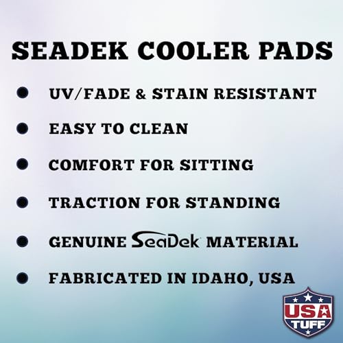 USATuff SeaDek EVA Cooler Pad for YETI Tundra 35 - Black & Storm Gray, Peel & Stick