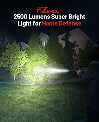 EZshoot 2500 Lumens Rifle Laser Light Combo with Green Beam for Home Defense