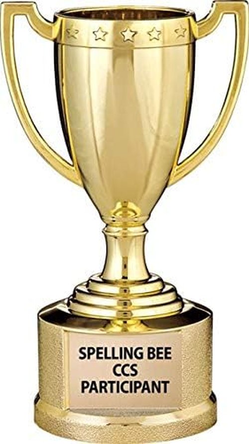 Crown Awards Gold Trophy Cup - 5.5" Shiny Gold Award Trophy for Custom Engraving & Keepsakes