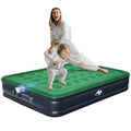 10-Inch Queen Camping Air Mattress with Rechargeable Pump - Portable Inflatable Bed for Tents, Outdoors & Guests