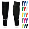 Kids Soccer Leg Sleeves - Pre-Cut Match Soccer Socks for Youth - Black
