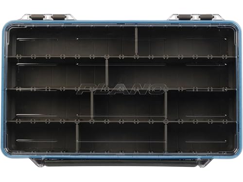 Plano Waterproof StowAway 3700 Tackle Box 4-Pack - IPX7, Rusticor, Clear Lid