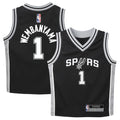 Kids NBA Player Jersey - Victor Wembanyama San Antonio Spurs Black 5-6 Icon Edition
