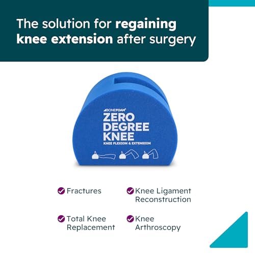 BoneFoam Zero Degree Knee Brace for Post-Surgery Rehab | Improve Extension & Mobility