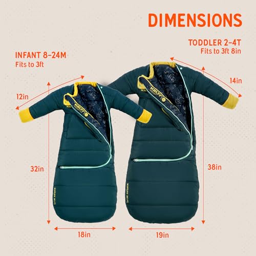 Kelty Space Cadet Infant Toddler Sleeping Bag - Mediterranean 30°F / 2-4T
