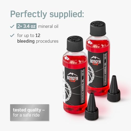 Bike Brake Bleeding Kit for Shimano, Tektro & TRP Hydraulic Disc Brakes
