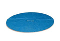 Intex 18ft Round Solar Pool Cover for Above Ground Pools - Easy Heat & Debris Protection