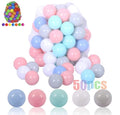 Plastic Ball Pit Balls 50 Pack for Baby Toddler Kids - 5 Macaron Colors