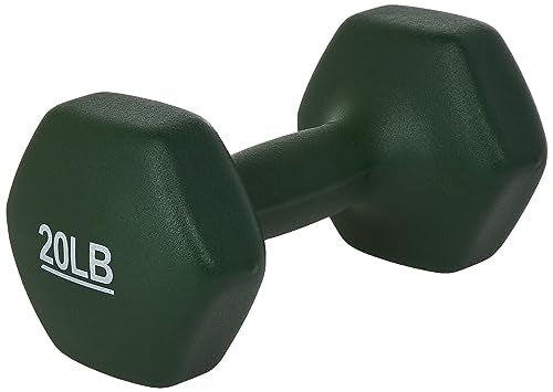 20 lb Neoprene Dumbbell Set - Exercise & Muscle Toning Hand Weights