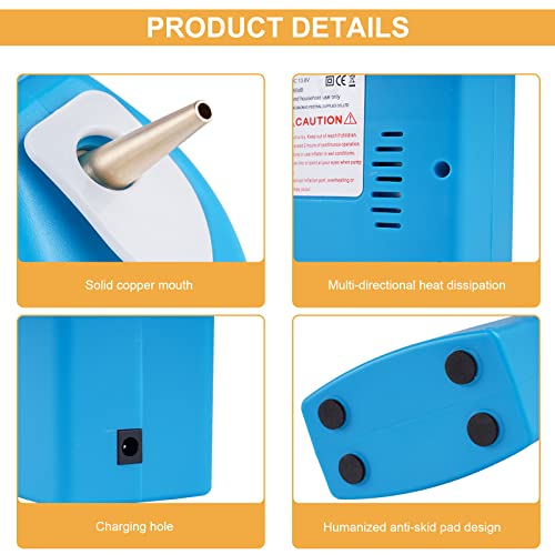 Consfly Blue Rechargeable Electric Balloon Inflator for 260/360 Long Balloons
