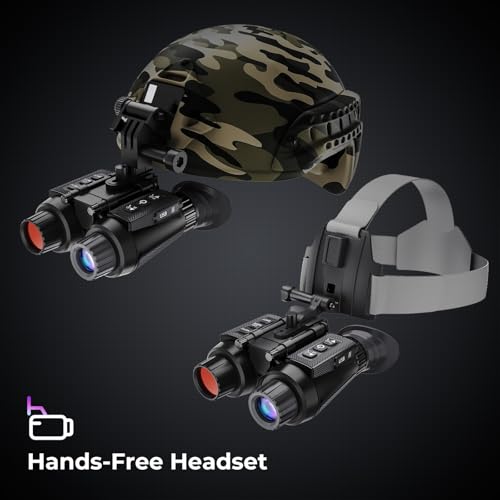 GOYOJO Black 4K Night Vision Goggles & Binoculars Infrared NVG for Hunting and Outdoor