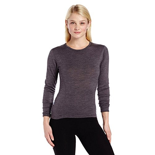 Minus33 3X-Large Merino Wool Women's Midweight Base Layer Crew - Charcoal Gray